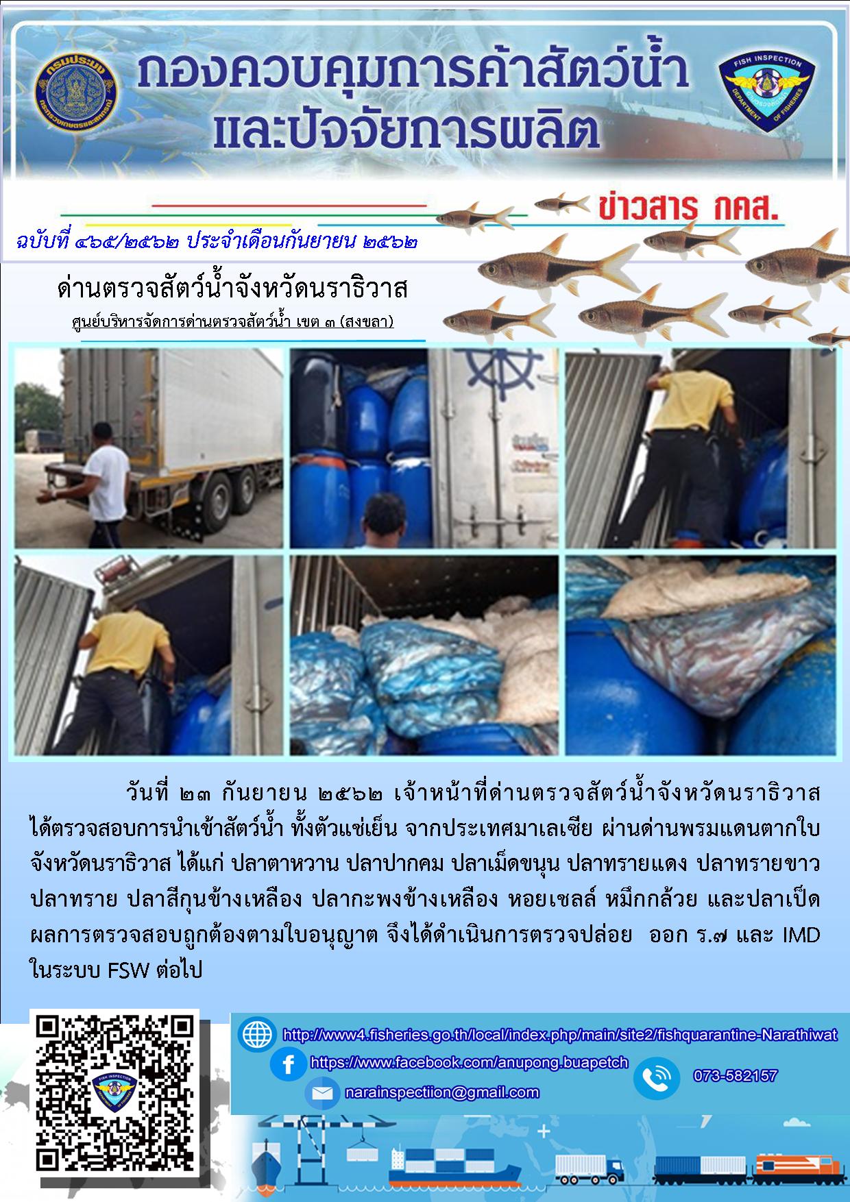 ประชาสัมพันธ์ประจำวันที่ 23 กันยายน 2562..คลิก