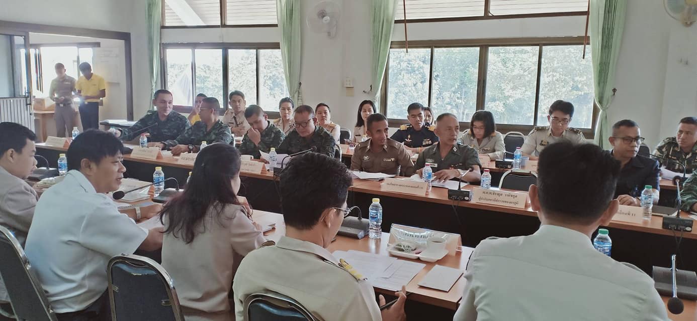 ร่วมประชุมหัวหน้าส่วนราชการและหน่วยงานที่อยู่ในอำเภอทองผาภูมิ..คลิก