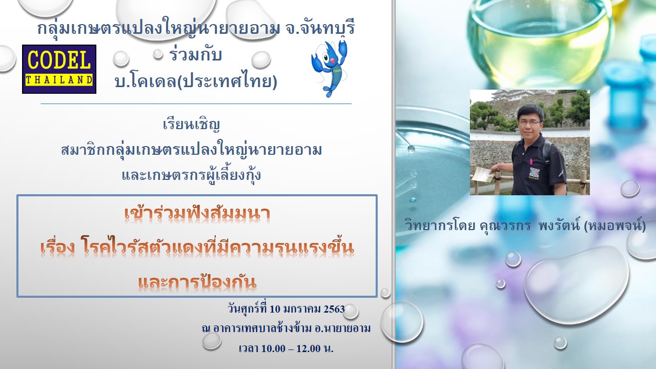 สัมมนา เรื่องโรคไวรัสตัวแดงที่มีความรุนแรงขึ้นและการป้องกัน