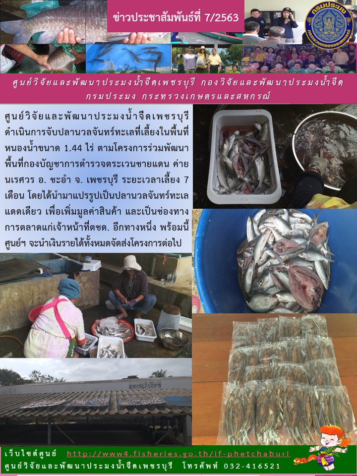 ข่าวประชาสัมพันธ์ครั้งที่ 7/2563..คลิก