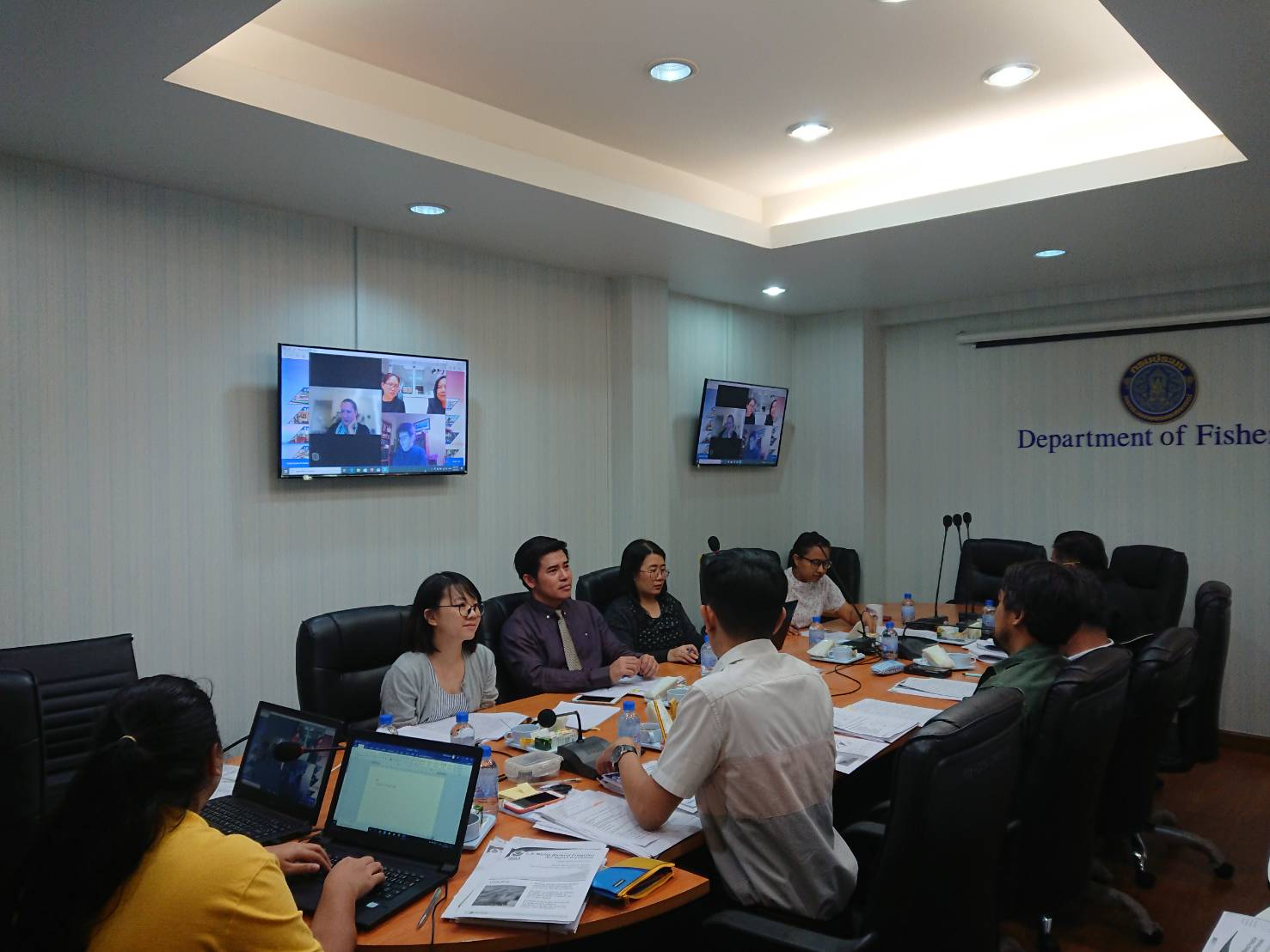 กองบริหารจัดการทรัพยากรและกำหนดมาตรการ  ประชุม Video Conference..คลิก