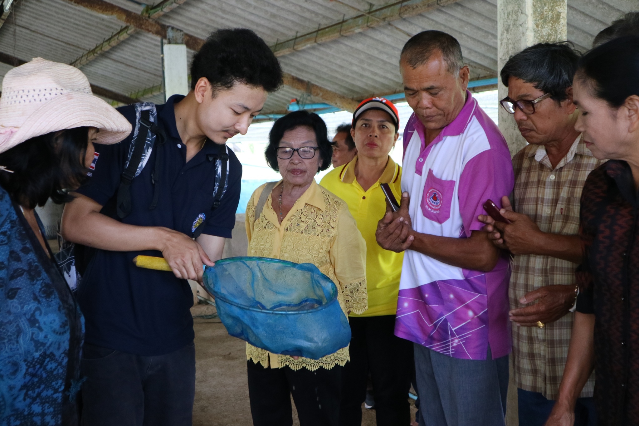 เกษตรกรเข้าศึกษาดูงานด้านการเพาะเลี้ยงสัตว์น้ำ