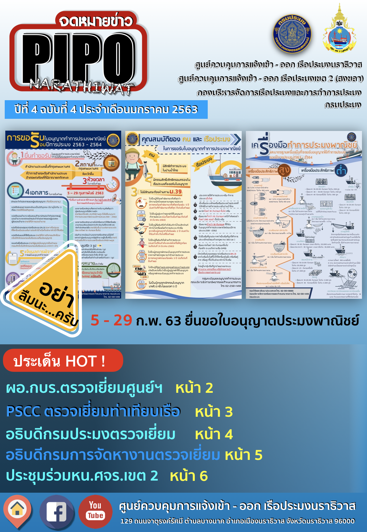 จดหมายข่าว PIPO นราธิวาส ประจำเดือน มกราคม 2563..คลิก
