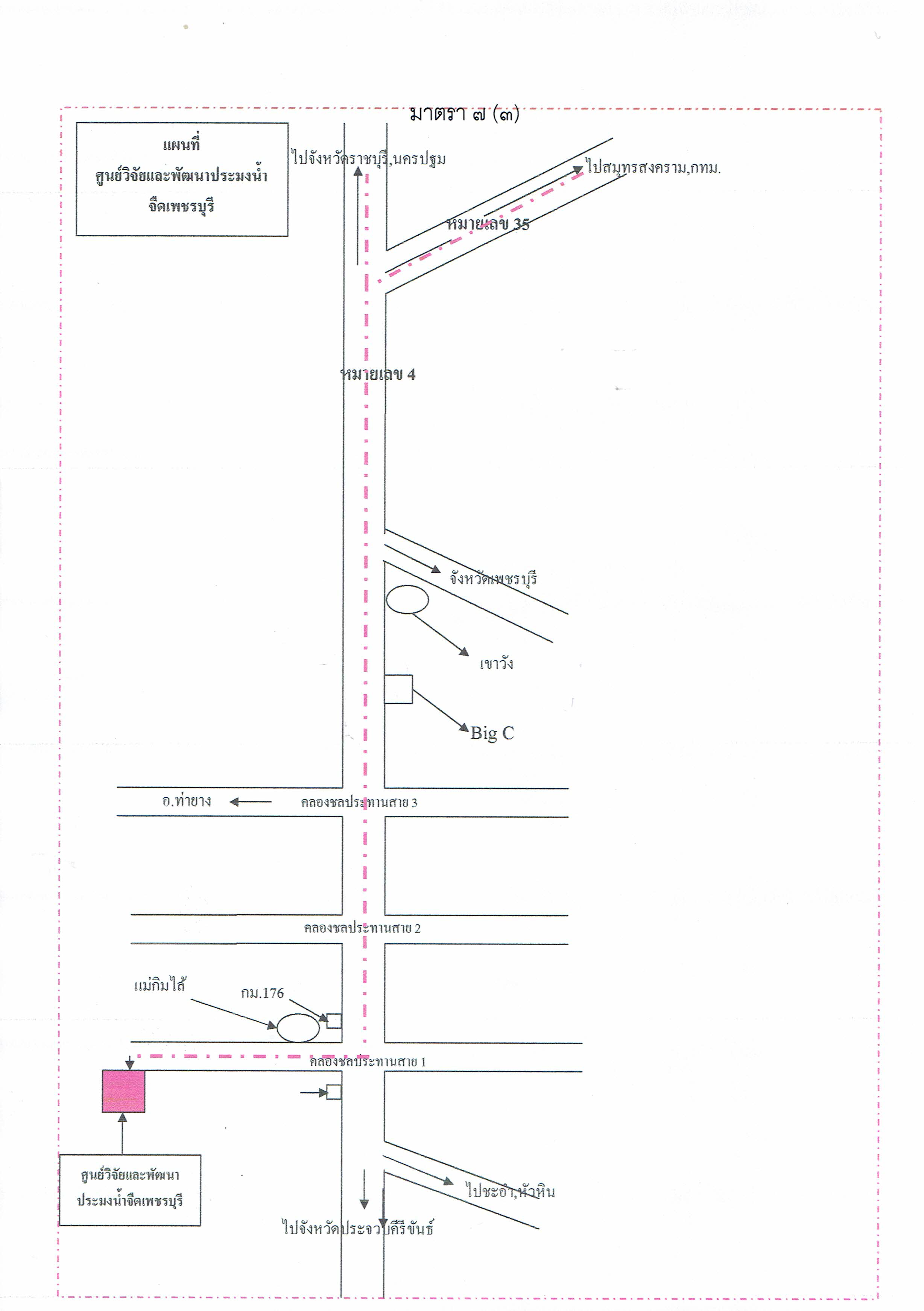 มาตรา 7(3) สถานที่ติดต่อเพื่อขอรับข้อมูลข่าวสารหรือคำแนะนำในการติดต่อกับหน่วยงานของรัฐ