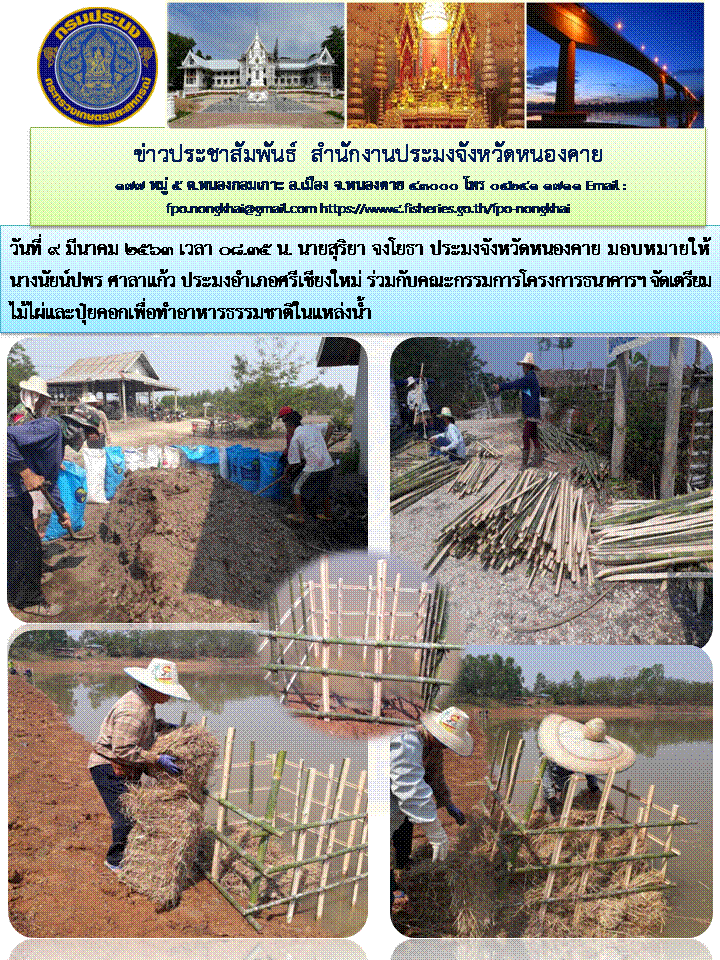 จัดทำแหล่งอาหารธรรมชาติแหล่งน้ำ..คลิก