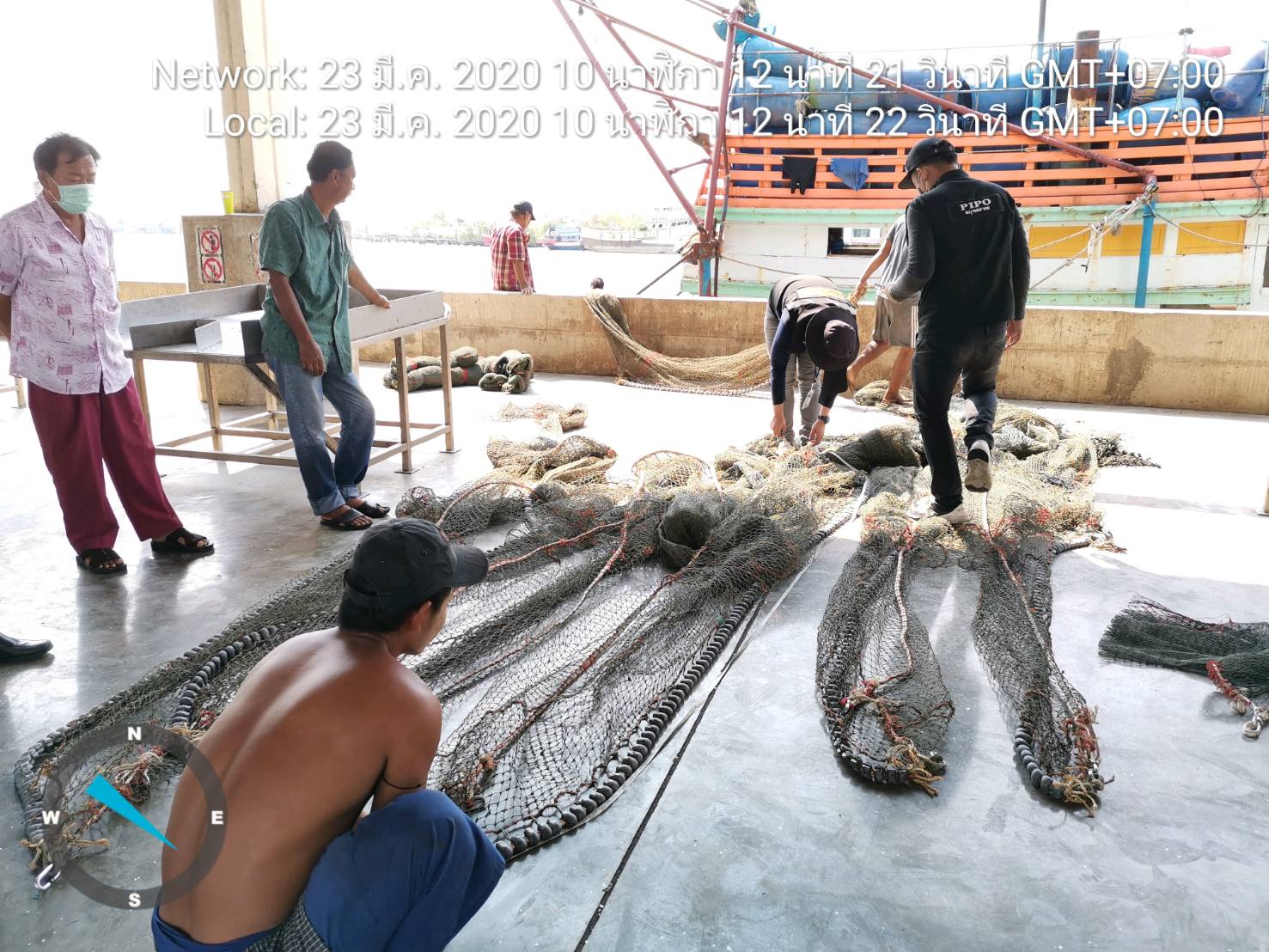 ตรวจเครื่องมือทำการประมง รอบปีทำการประมง ๒๕๖๓ – ๒๕๖๔