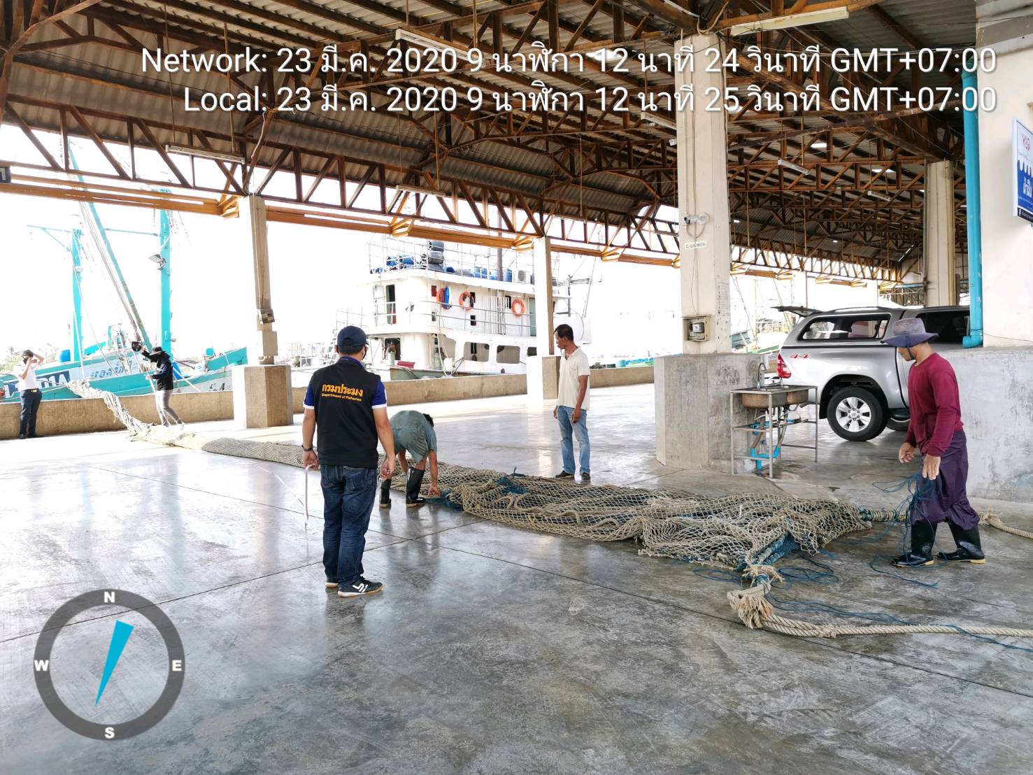 ตรวจเครื่องมือทำการประมง รอบปีทำการประมง ๒๕๖๓ – ๒๕๖๔