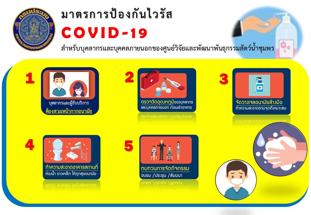 มาตรการป้องกันไวรัส COVID-19 ของหน่วยงาน