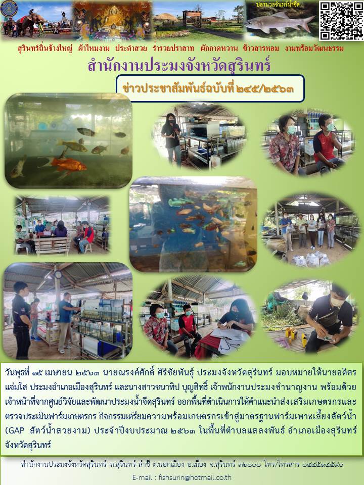 ข่าวประชาสัมพันธ์ 245/2563..คลิก