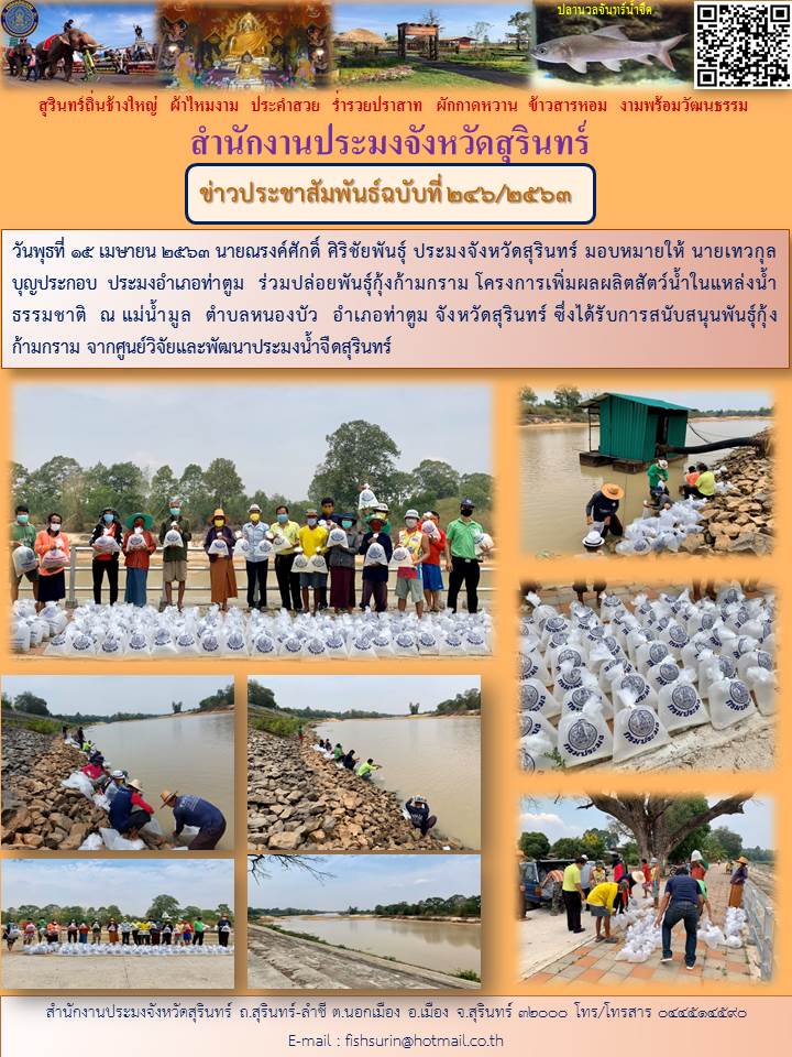 ข่าวประชาสัมพันธ์ 246/2563..คลิก