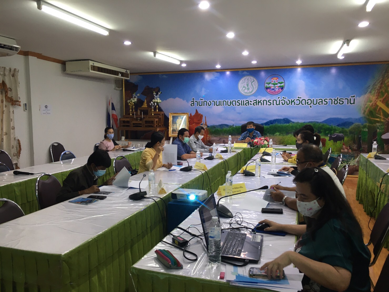 ประมงจังหวัดอุบลราชธานี เข้าร่วมประชุมคณะทำงานสนับสนุนการดำเนินงานโครงการ 