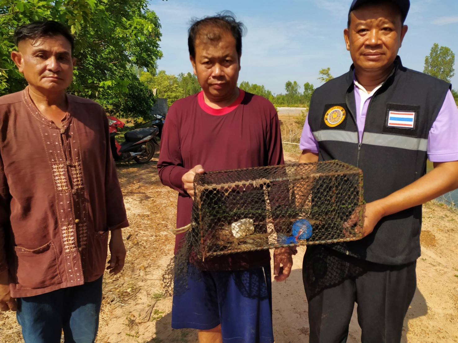ร่วมประเมินการเจริญเติบโตของกุ้งก้ามกราม (สุ่มวัดความยาวและน้ำหนักกุ้งกรามรายเดือน)