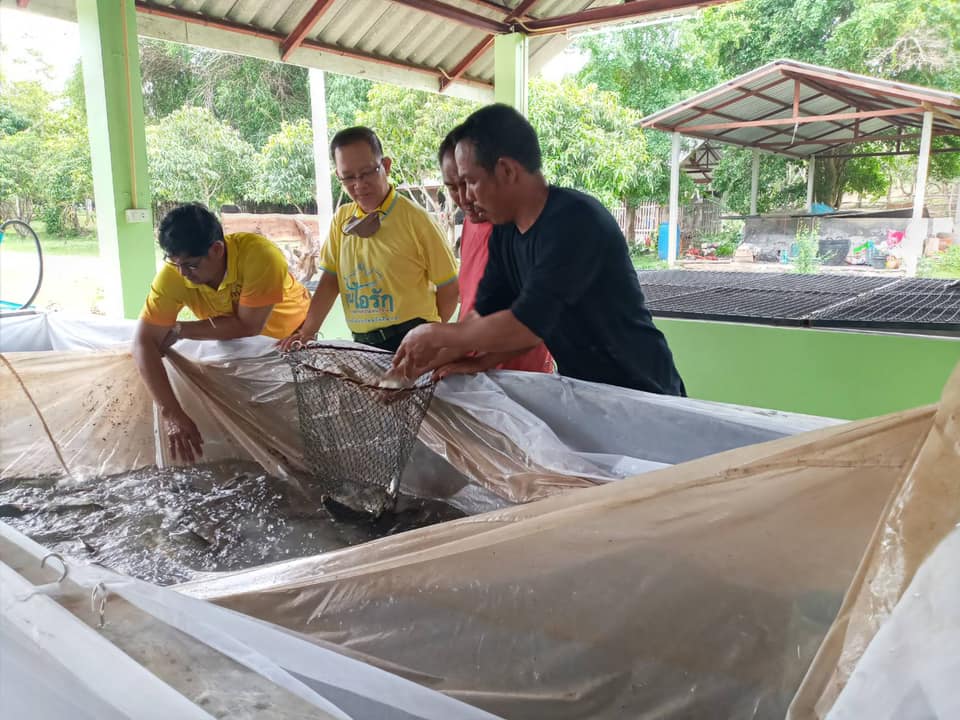 ลงพื้นที่โครงการศูนย์เรียนรู้ด้านการประมงบ้านหนองตาดั้ง เพื่อพัฒนาเป็นแหล่งอาหาร (Food Bank) ตามแนวชายแดนในพระราชดำริ..คลิก
