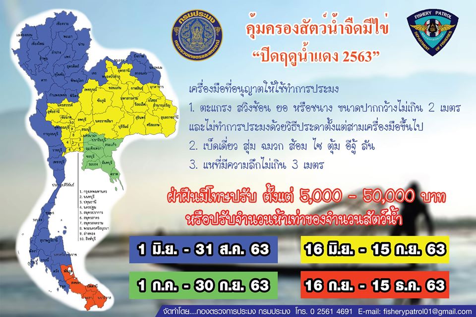 ปิดฤดูน้ำแดง 2563..คลิก