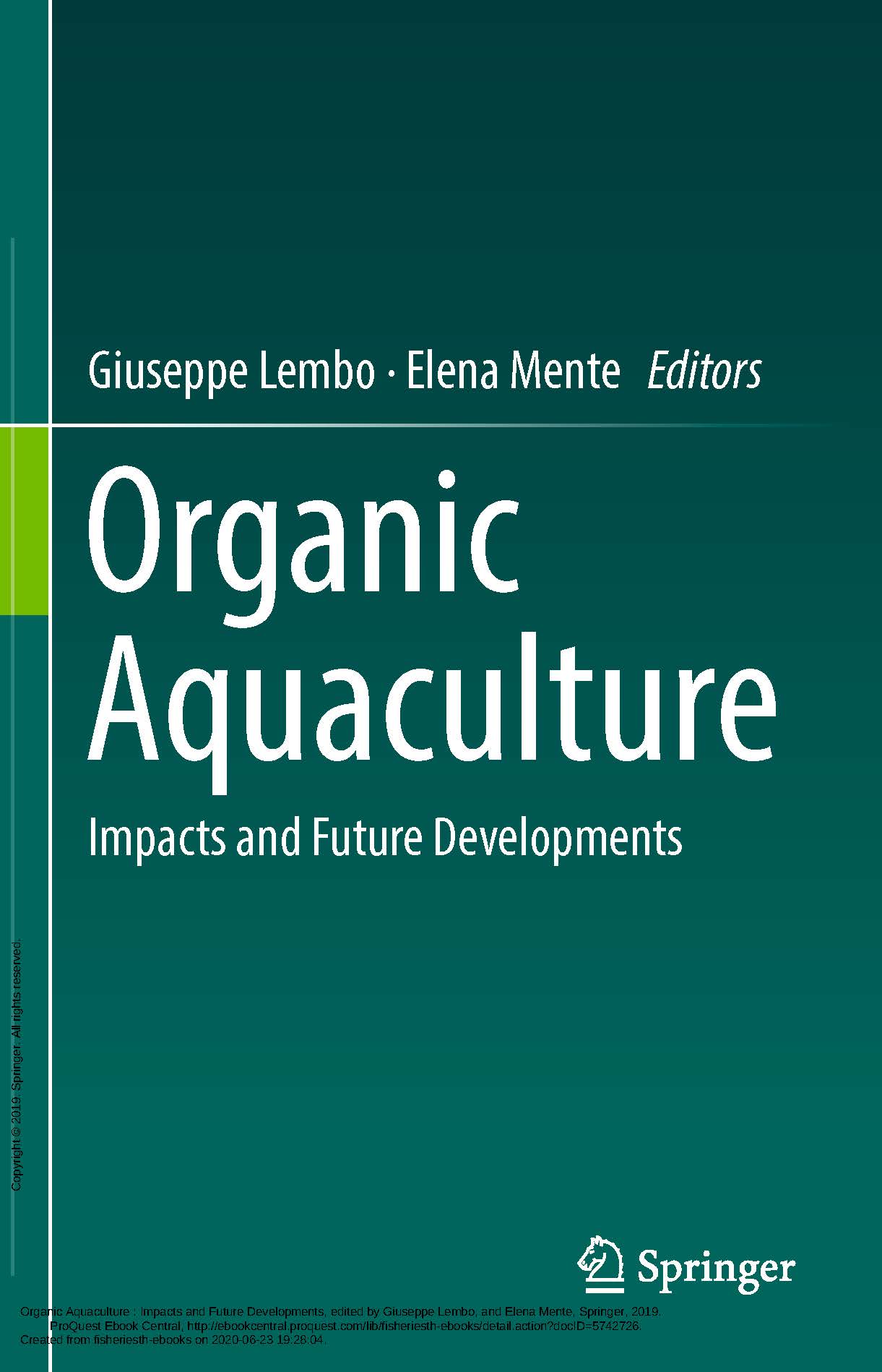 Organic Aquaculture : Impacts and Future Developments