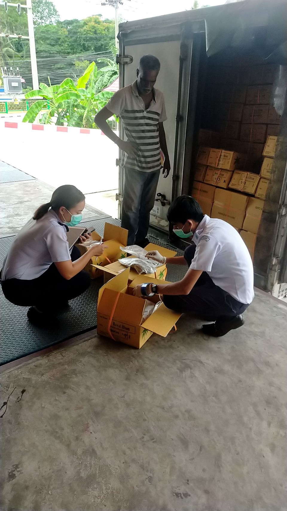 ด่านตรวจสัตว์น้ำปาดังเบซาร์ ตรวจสอบสัตว์น้ำนำเข้า ส่งออกประจำวันที่ 7 กรกฏาคม 2563..คลิก