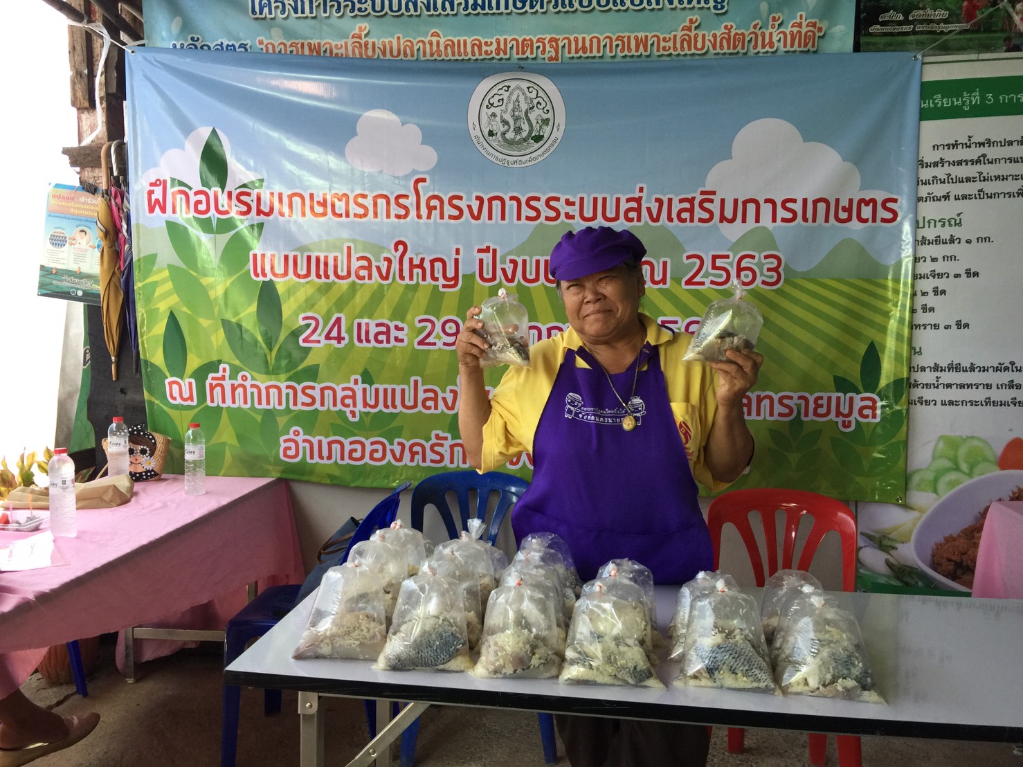 อบรมเกษตรกรโครงการระบบส่งเสริมการเกษตรแบบแปลงใหญ่ กลุ่มแปลงใหญ่ปลานิล ตำบลทรายมูล..คลิก