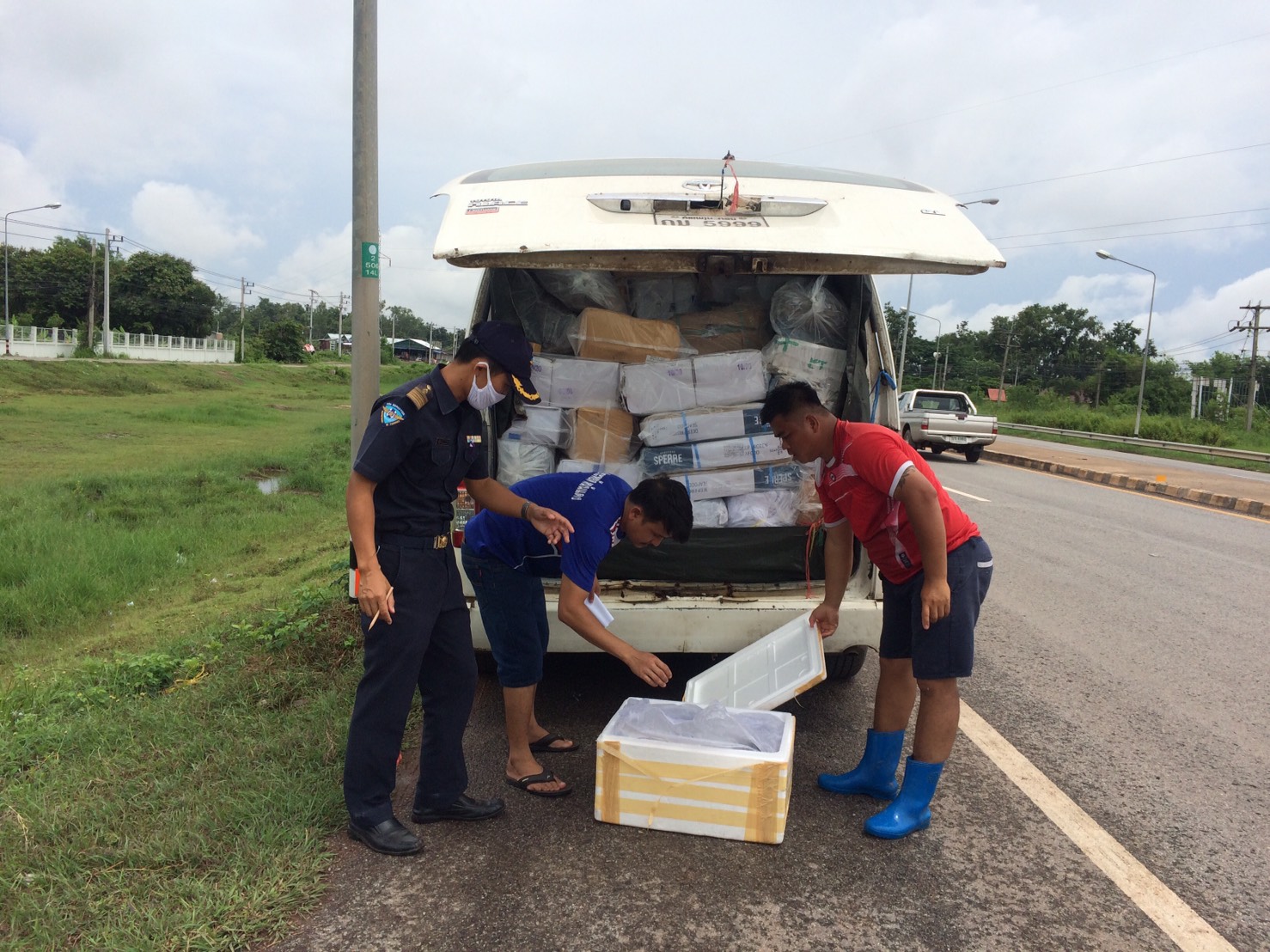 ตรวจสอบสัตว์น้ำ ส่งออกไปยัง สปป.ลาว..คลิก