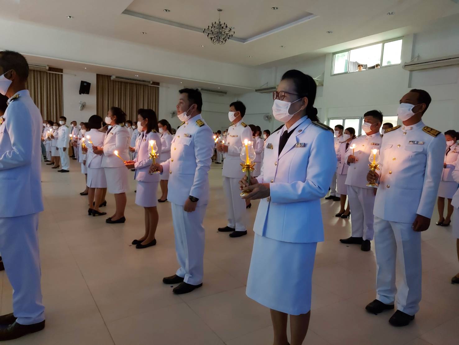 พิธีถวายเครื่องราชสักการะและวางพานพุ่ม และพิธีจุดเทียนถวายพระพรชัยมงคล เนื่องในโอกาสวันเฉลิม พระชนมพรรษา 12 สิงหาคม 2563..คลิก