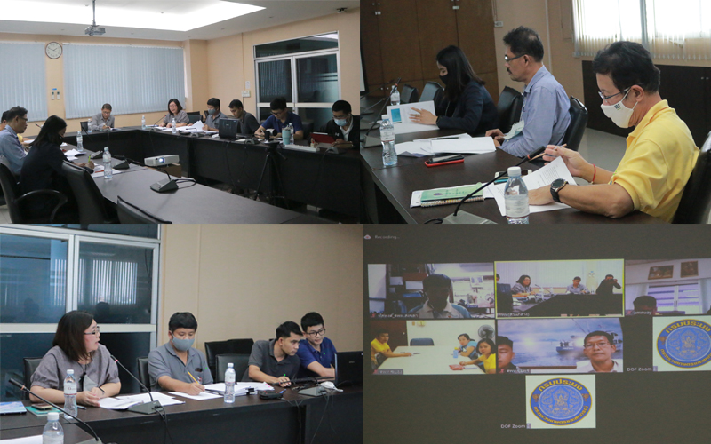 ประชุม (ร่าง) โครงการศึกษาการนำลูกถ้วยไฟฟ้ามาจัดทำแหล่งอาศัยสัตว์ทะเล บริเวณอ่าวนาวิกโยธิน อำเภอสัตหีบ จังหวัดชลบุรี