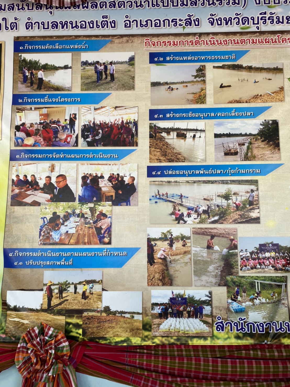 วันที่ 30 ตุลาคม 2563 นายบุญหลาย กุลนารัตน์ ประมงจังหวัดหนองบัวลำภู ลงพื้นที่ติดตาม อธิบดีกรมประมง (นายมีศักดิ์ ภักดีคง)..คลิก