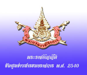สรุปสาระสำคัญของพระราชบัญญัติข้อมูลข่าวสารของราชการ พ.ศ.2540