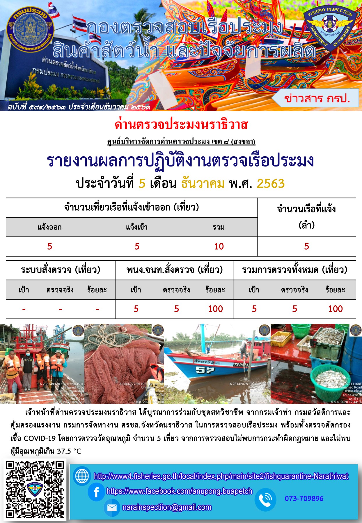 ประชาสัมพันธ์ประจำวันที่ 5 ธันวาคม  2563..คลิก
