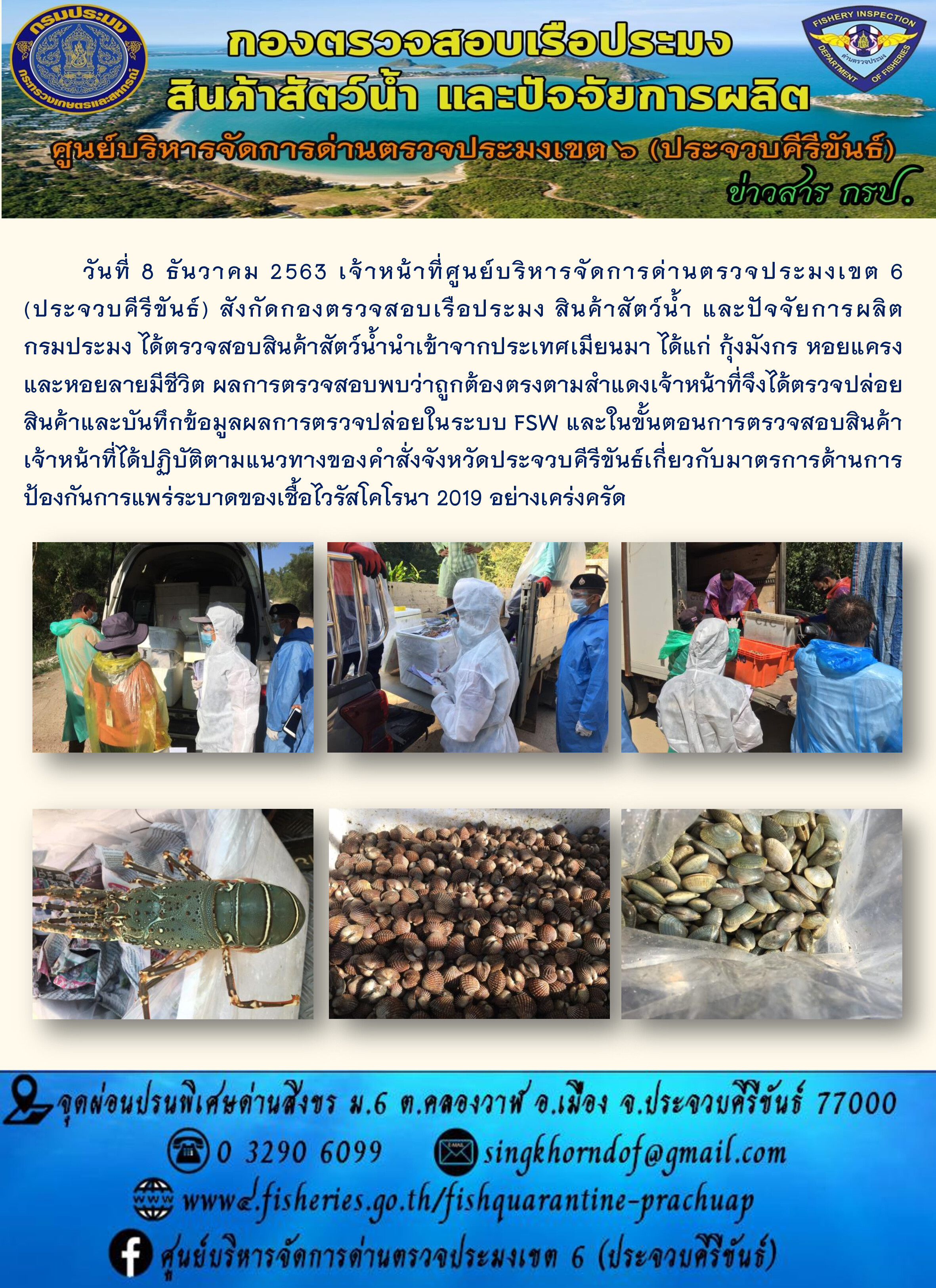 สินค้าสัตว์น้ำนำเข้าจากประเทศเมียนมา..คลิก