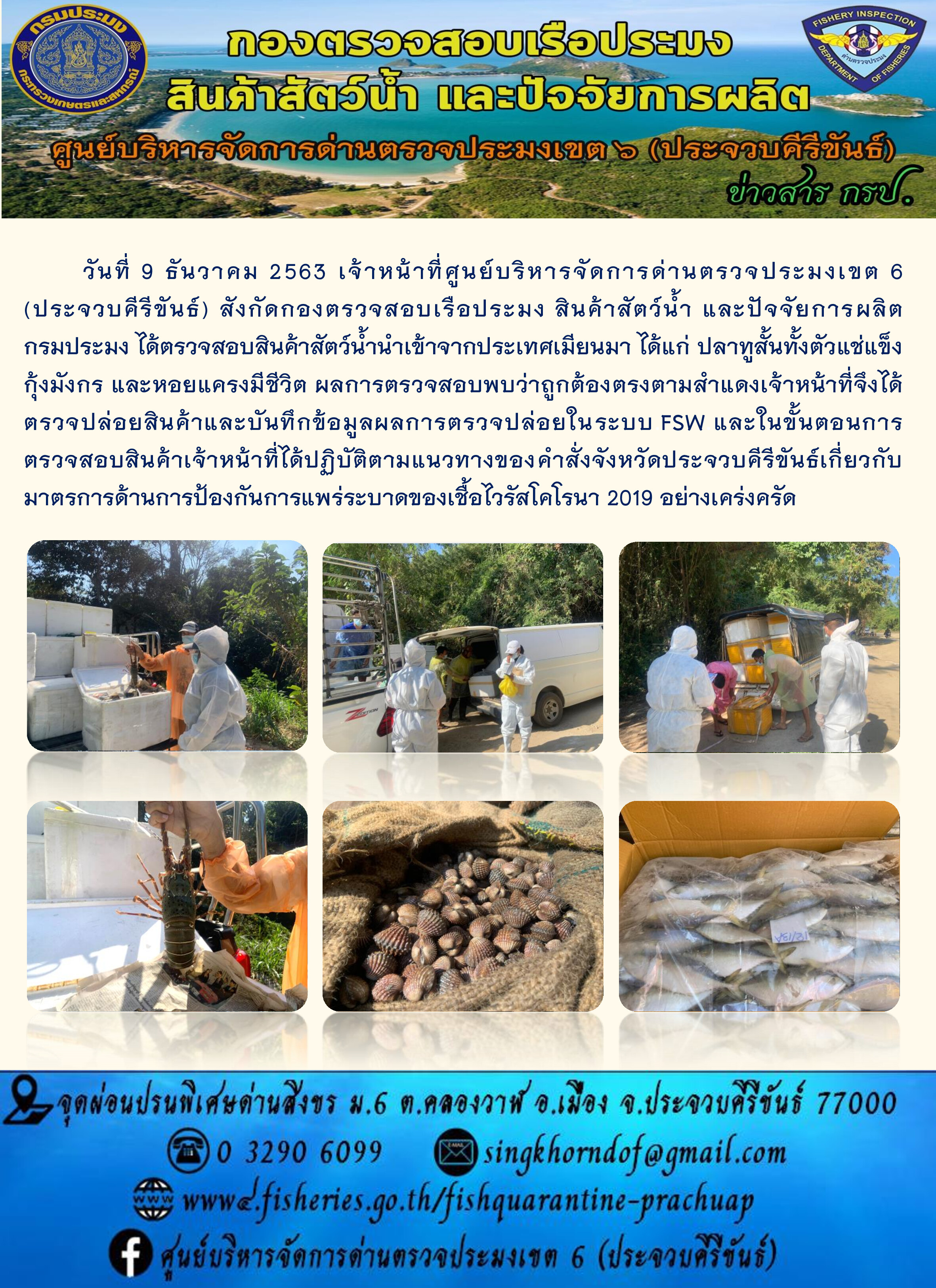 สินค้าสัตว์น้ำนำเข้าจากประเทศเมียนมา..คลิก