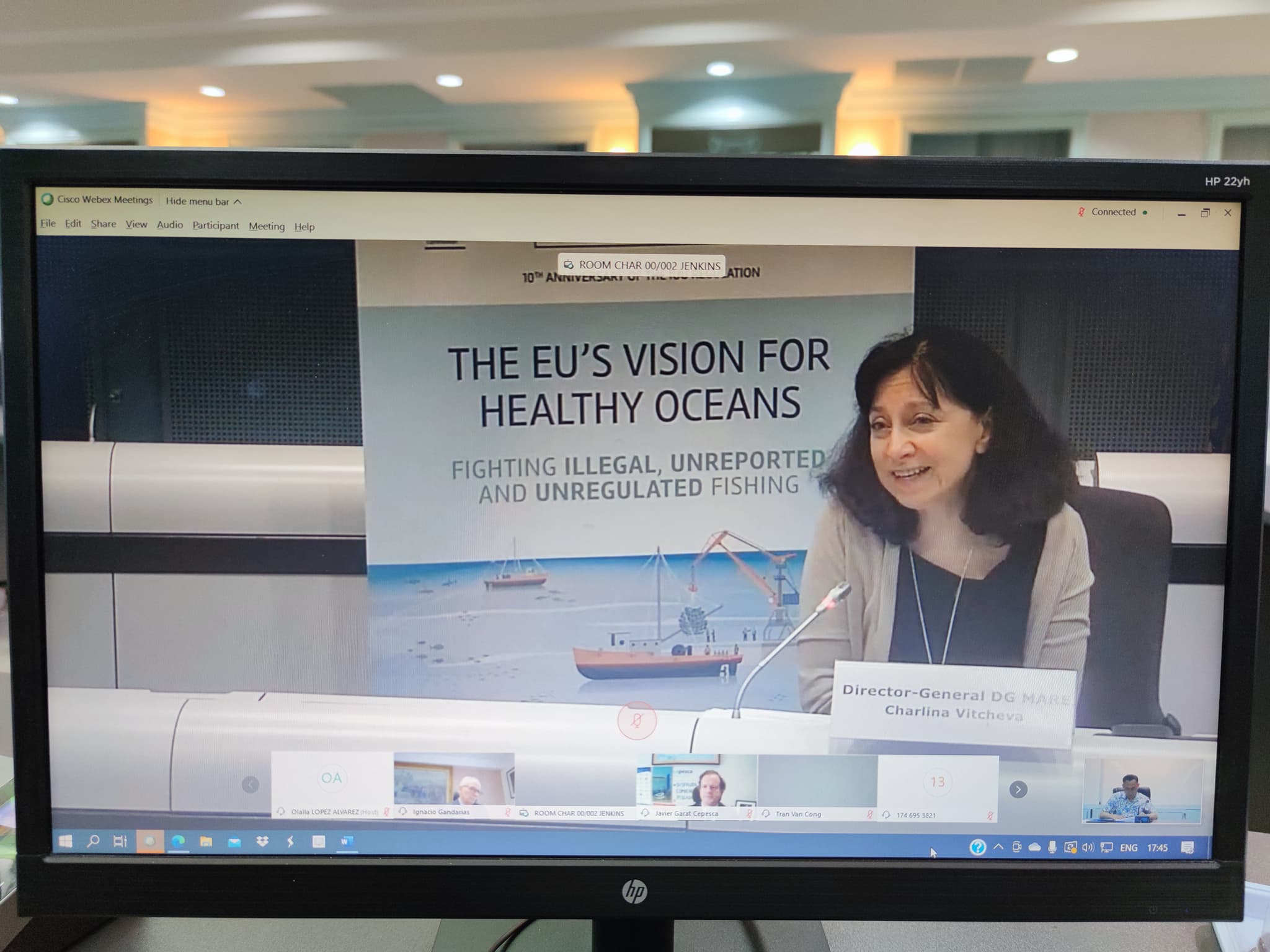 The online seminar on the Fighting Illegal, unregulated and unreported fishing — the EU's vision for healthy oceans..คลิก