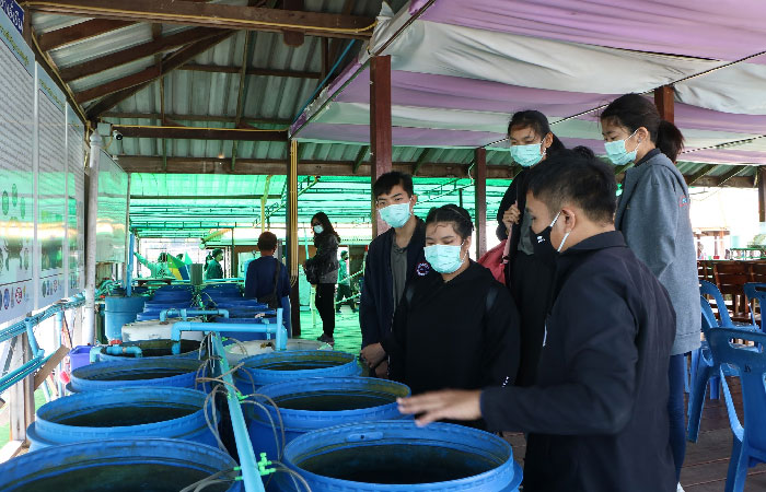 คณะนักเรียนชั้นมัธยมศึกษาตอนปลาย โรงเรียนโพนทองพัฒนาวิทยา จ.ร้อยเอ็ด