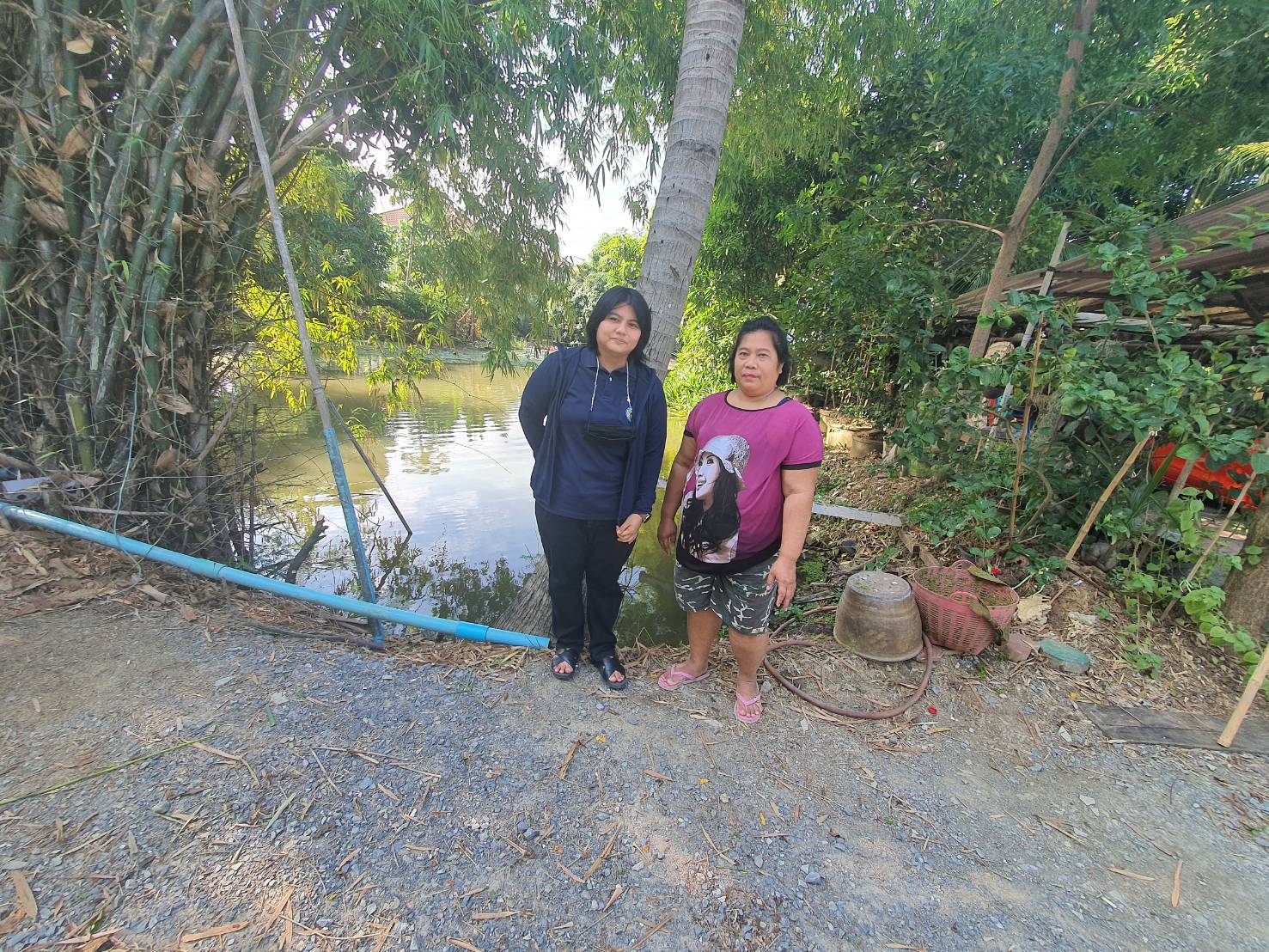 (อ.บางกรวย) ตรวจสอบพิกัดเกษตรกรที่ขอขึ้นทะเบียนเกษตรกรผู้เพาะเลี้ยงสัตว์น้ำ (ทบ.1) @หมู่ที่ 7 ต.มหาสวัสดิ์ อ.บางกรวย จ.นนทบุรี ..คลิก