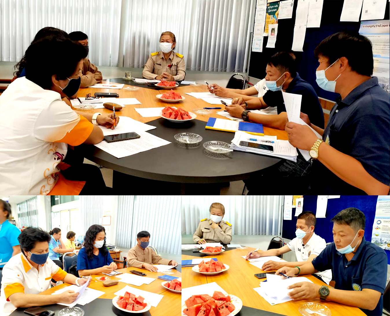 ประชุมข้าราชการและลูกจ้าง หน่วยงานกรมประมง แบบบูรณาการจังหวัดสระบุรี ครั้งที่ 4/2564..คลิก
