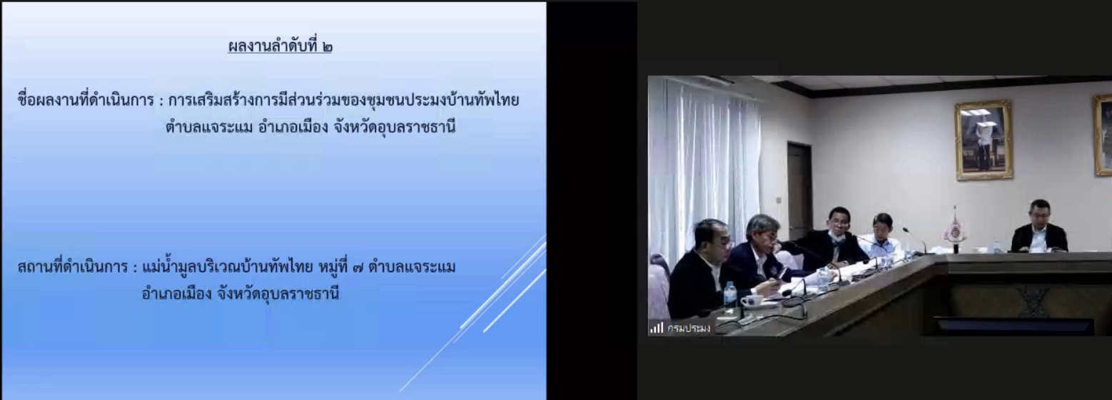 ประชุมคณะกรรมการพิจารณาคุณสมบัติและประเมินผลงานผ่านvideo conferance