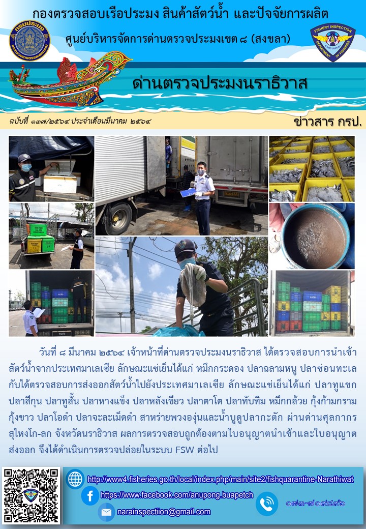 ประชาสัมพันธ์ประจำวันที่ 8 มีนาคม 2564..คลิก