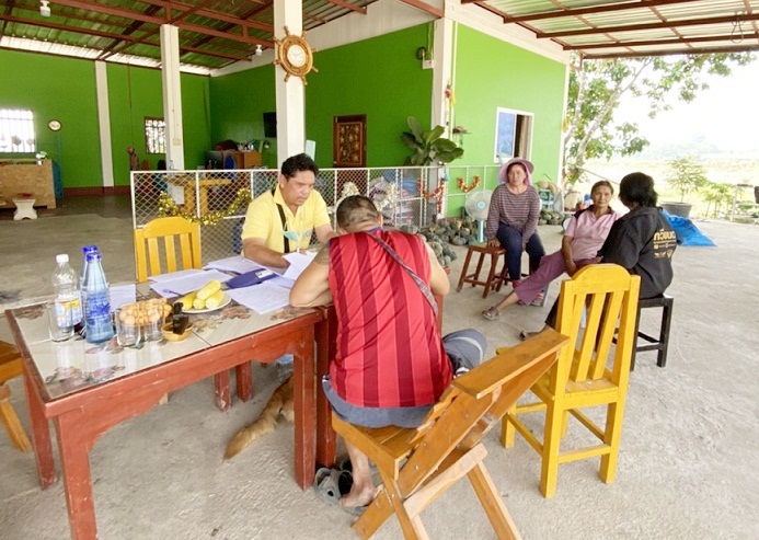 ออกตรวจประเมินฟาร์มเพื่อการรับรองมาตรฐานการเพาะเลี้ยงสัตว์น้ำขั้นปลอดภัย รายต่ออายุใบรับรอง พร้อมทั้งตรวจวิเคราะห์คุณภาพน้ำ และสุ่มตัวอย่างสัตว์น้ำ