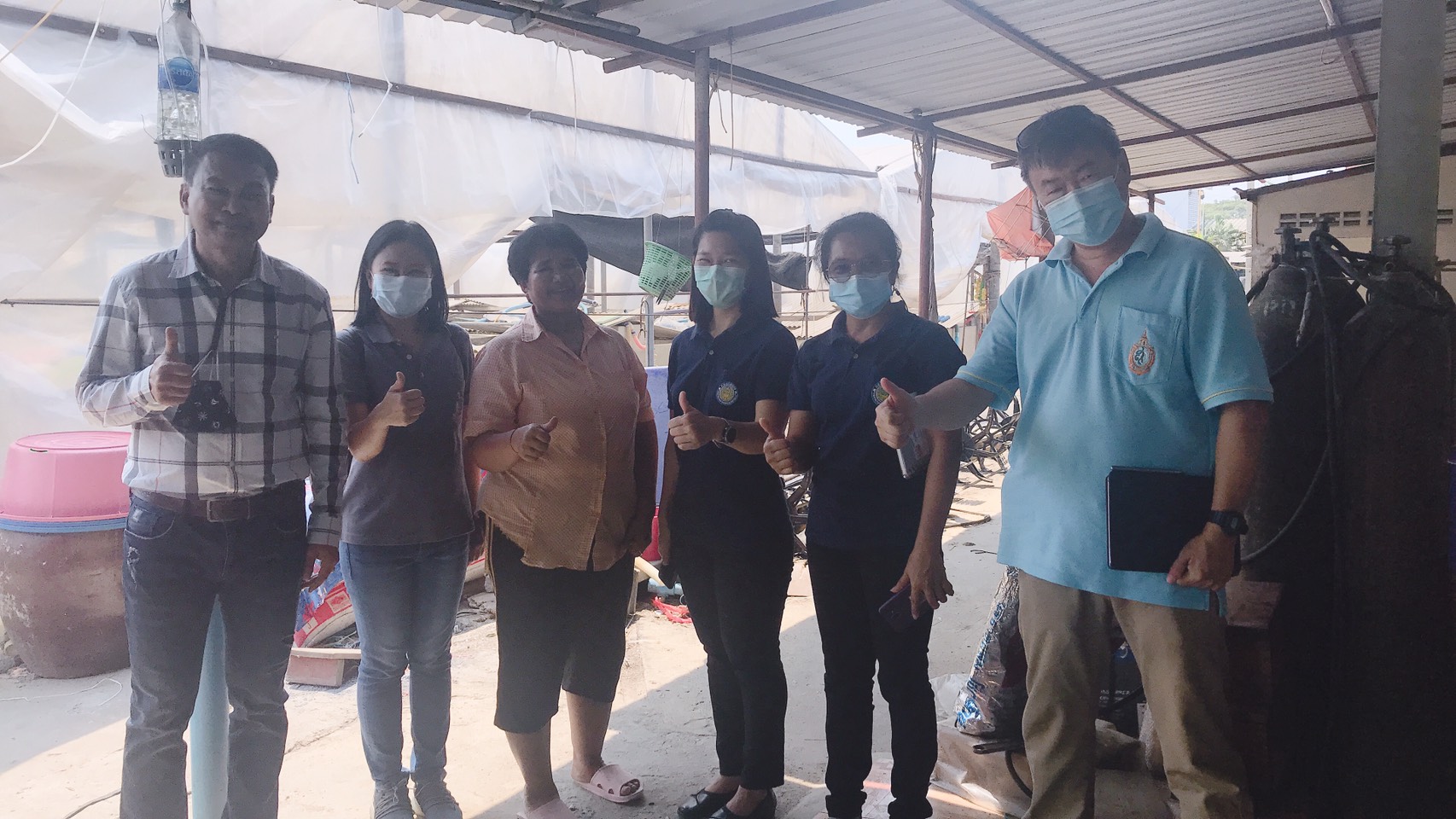 เข้าตรวจรับรองมาตรฐานฟาร์มพ่อแม่พันธุ์กุ้งก้ามกรามตามหลักพันธุศาสตร์ ในพื้นที่จังหวัดสุพรรณบุรี