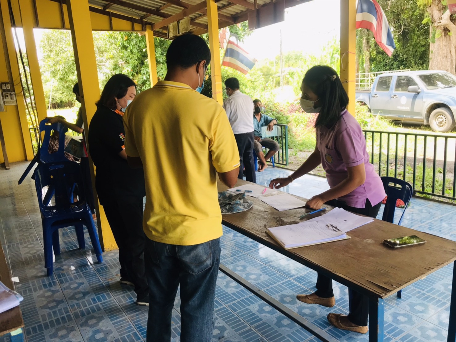 สนับสนุนโครงการส่งเสริมเกษตรทฤษฎีใหม่ด้านการประมง ปีงบประมาณ ๒๕๖๔