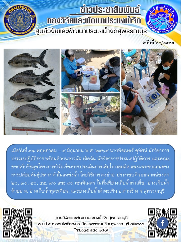 ข่าวประชาสัมพันธ์ฉบับที่20ประจำเดือนมิถุนายน 2564..คลิก