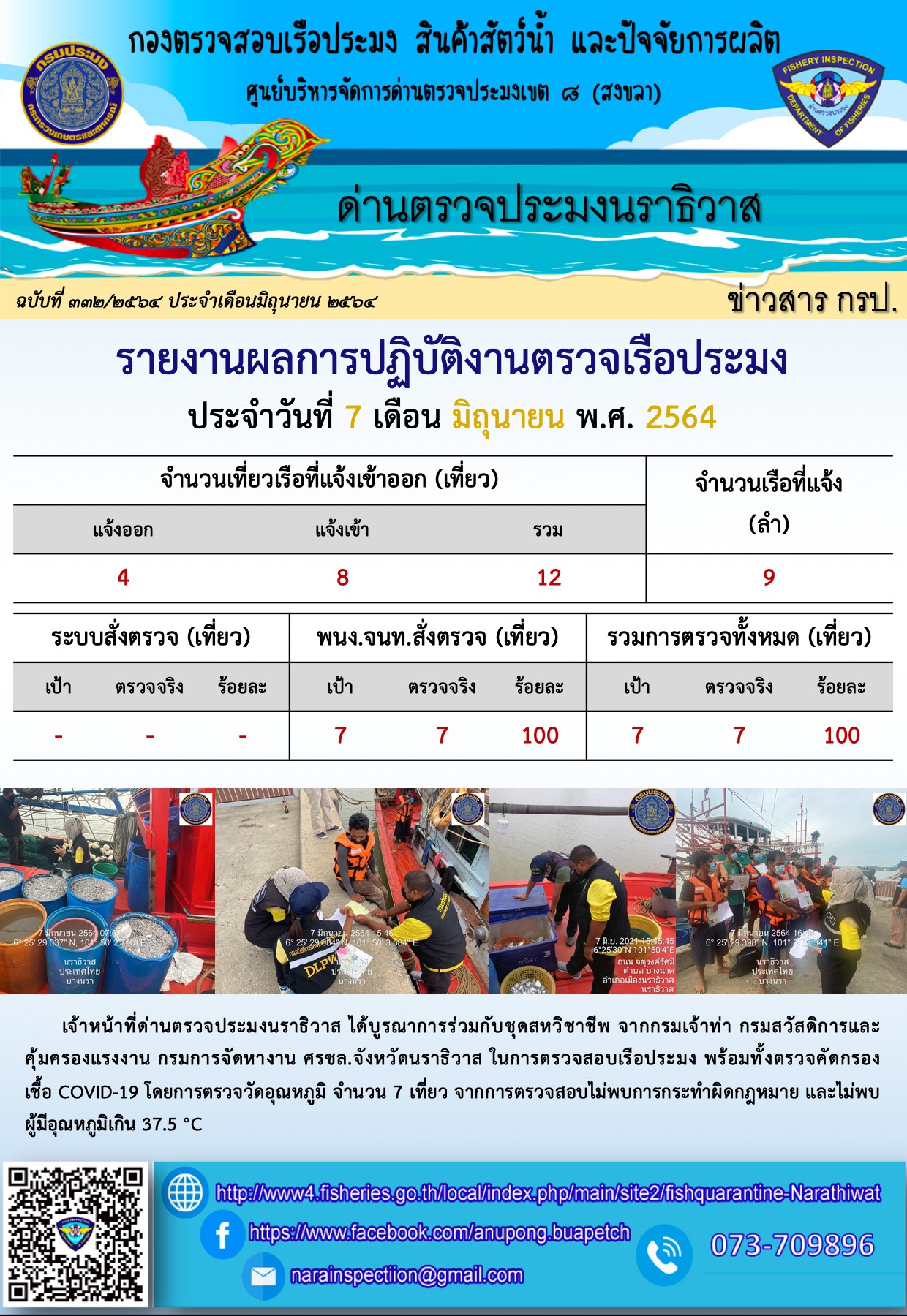 ประชาสัมพันธ์ประจำวันที่ 7 มิถุนายน 2564..คลิก