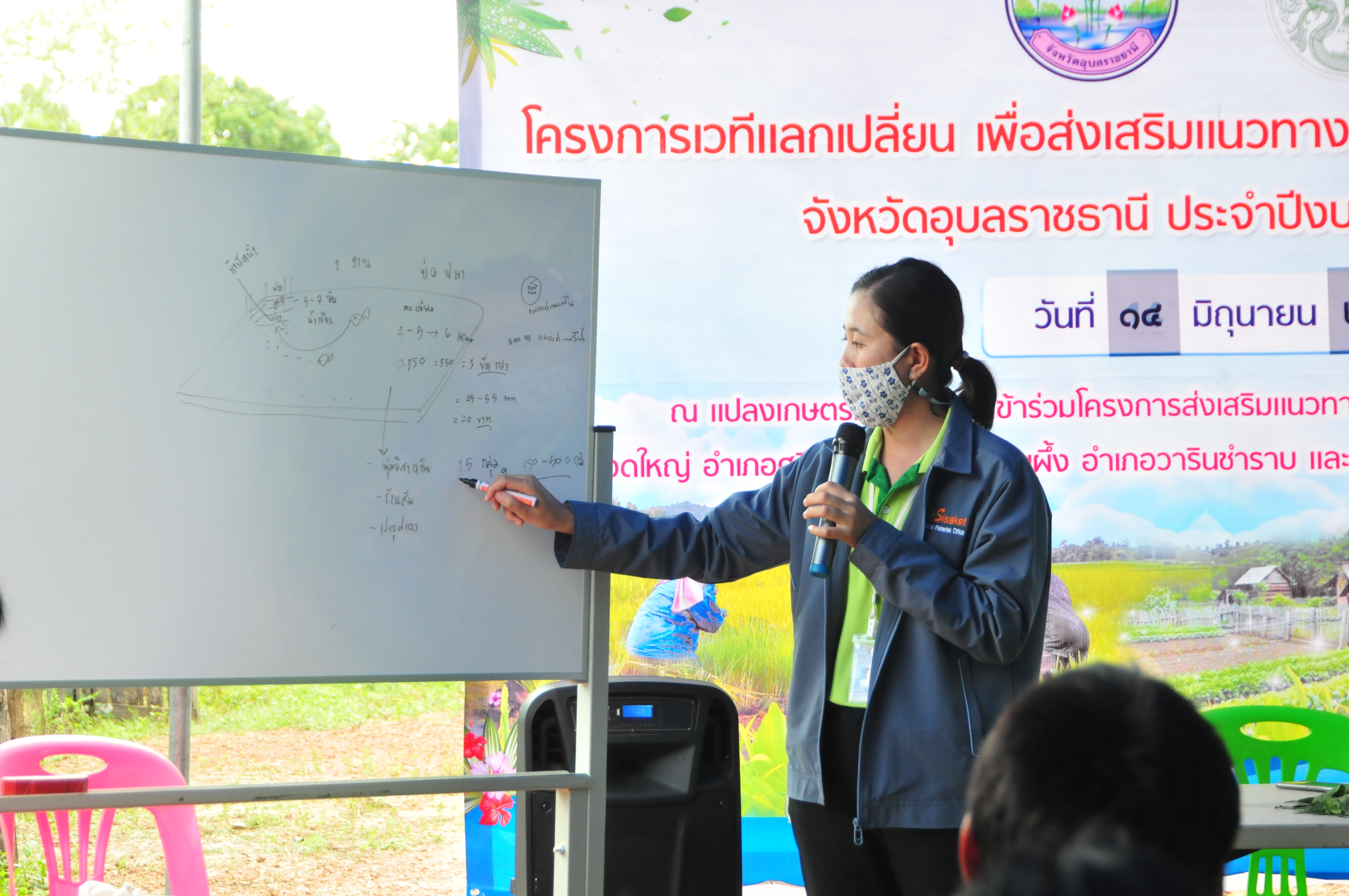 กิจกรรมโครงการเวทีเเลกเปลี่ยน เพื่อส่งเสริมการดำเนินการเกษตรทฤษฎีใหม่ จังหวัดอุบลราชธานี ณ แปลงเรียนรู้ต้นแบบที่เข้าร่วมโครงการส่งเสริมแนวทางเกษตรทฤษฎีใหม่ (5 ประสาน) ตำบลเอือดใหญ่ อำเภอศรีเมืองใหม่ จังหวัดอุบลราชธานี..คลิก