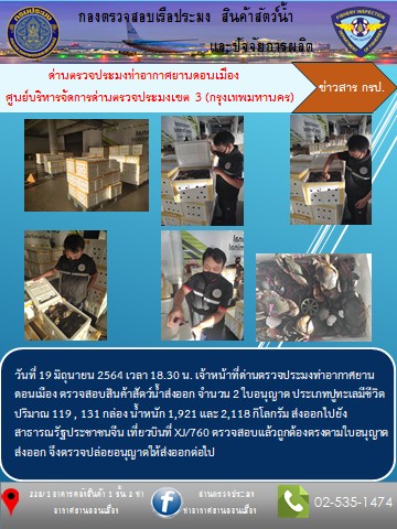 ตรวจสอบสินค้าสัตว์น้ำส่งออก..คลิก