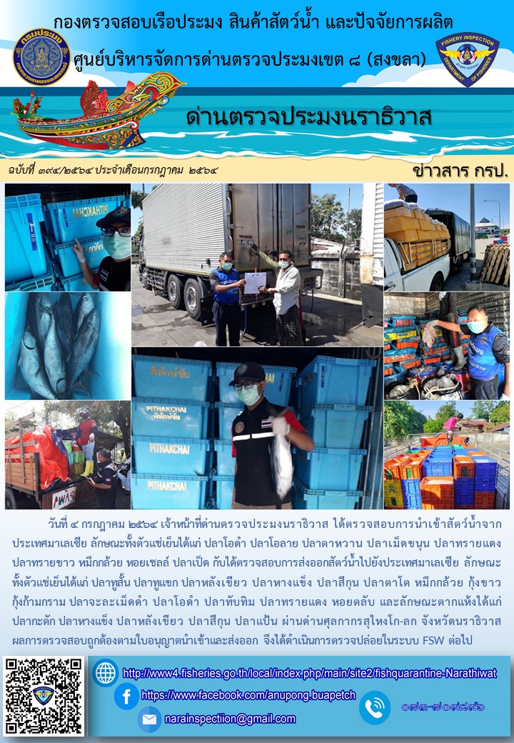 ประชาสัมพันธ์ประจำวันที่ 4 กรกฎาคม 2564..คลิก