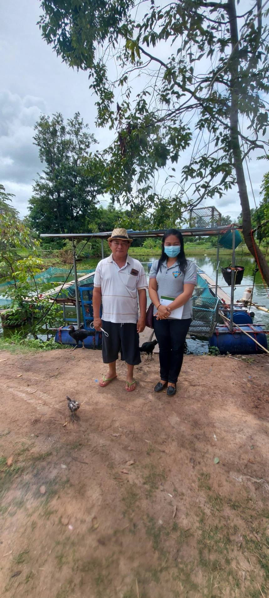  ประมงอำเภอวารินชำราบรับผิดชอบปฏิบัติงานด้านประมงอำเภอสำโรง ลงพื้นที่สำรวจข้อมูลลูกพันธุ์สัตว์น้ำ รายนายศักดินา  นักรำ หมู่ที่ 3 ต.หนองไฮ อ.สำโรง และรายนางสาวณัฐพร  นักรำ หมู่ที่ 1 ต.หนองไฮ อ.สำโรง..คลิก
