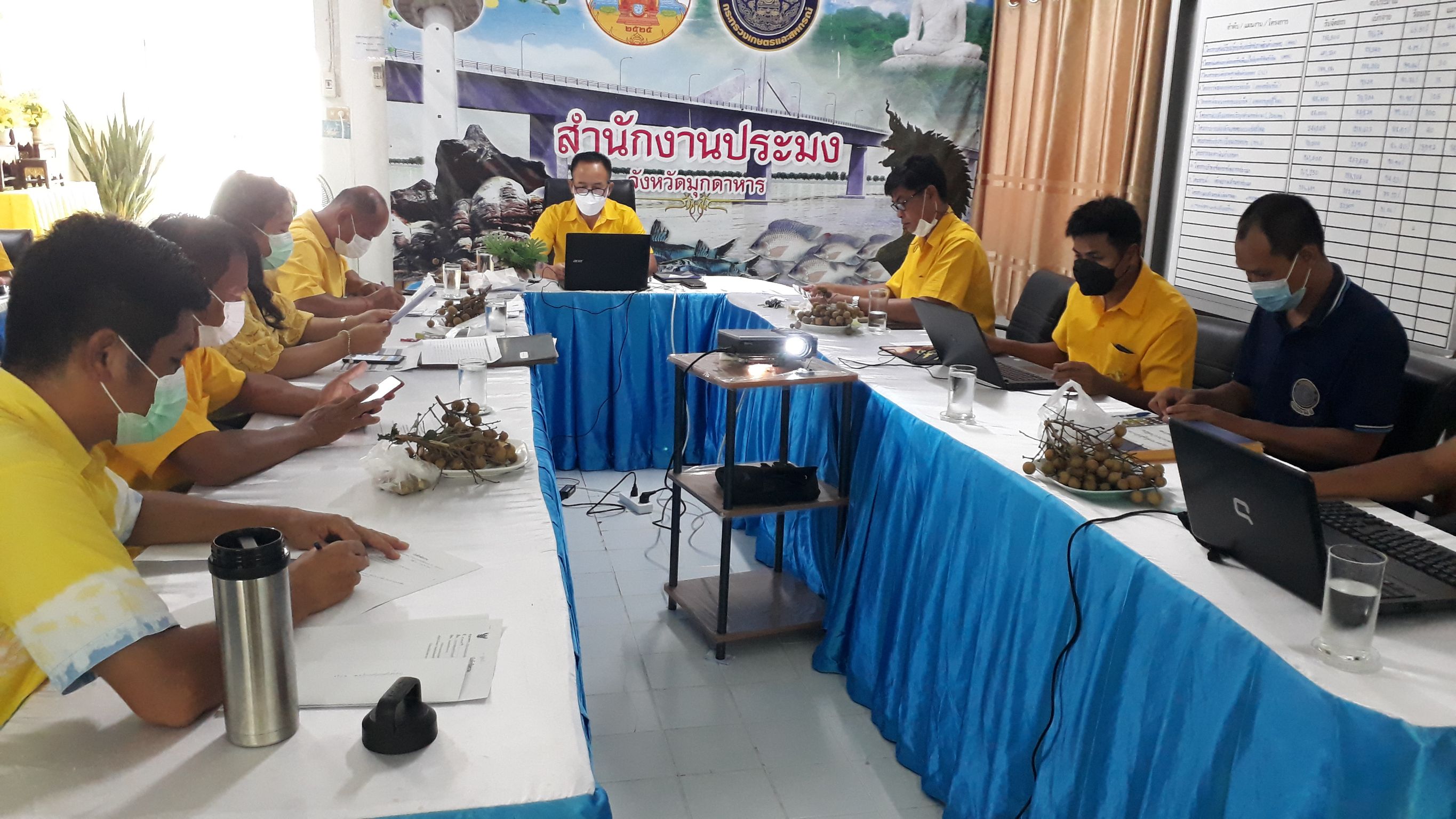 ประชุมประจำเดือน ครั้งที่ 6/2564 ของหน่วยงานสังกัดกรมประมงจังหวัดมุกดาหาร..คลิก