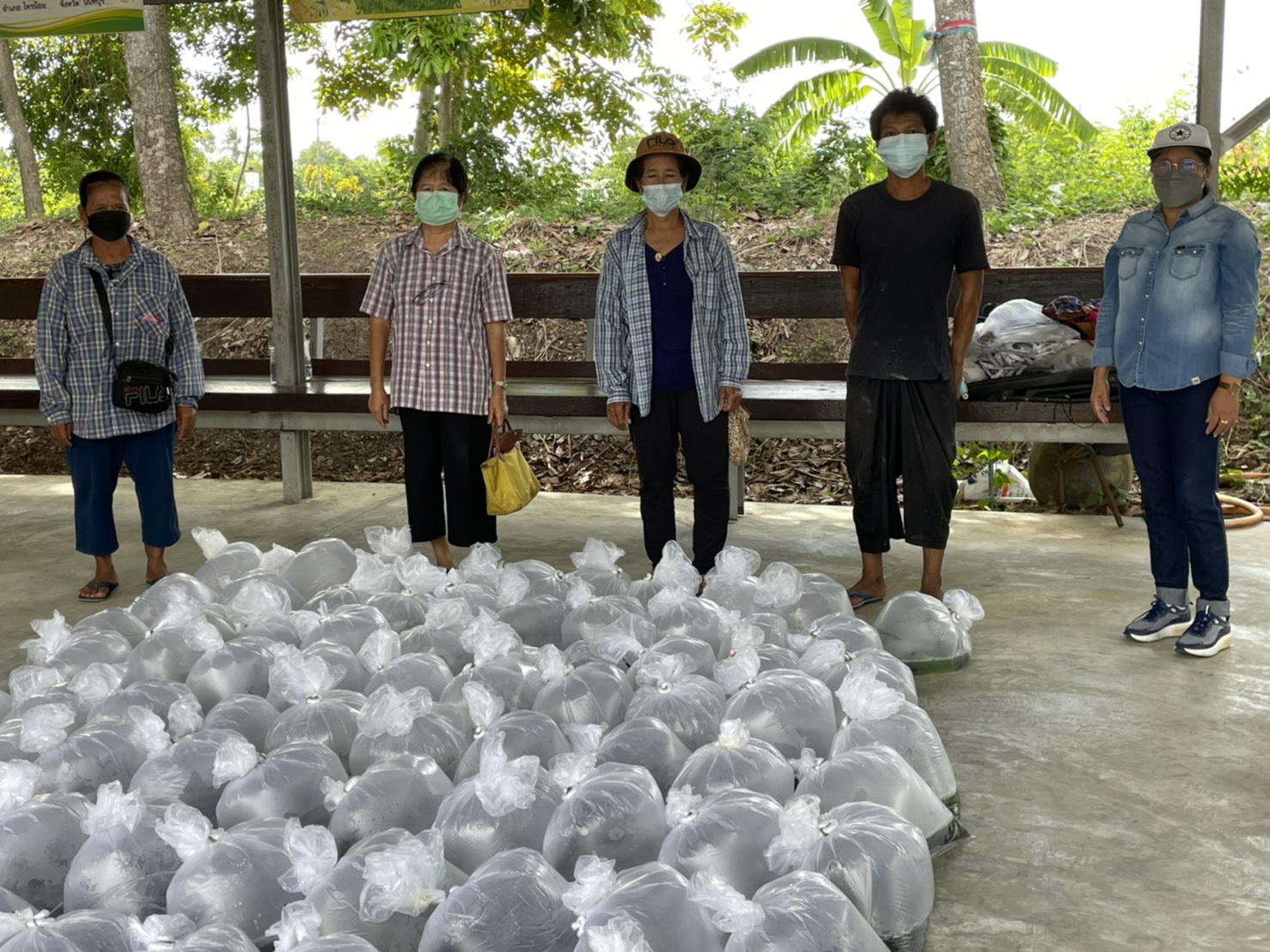ส่งมอบลูกพันธุ์ปลาดุก/กบ ให้กับเกษตรกร ที่เข้าร่วมโครงการส่งเสริมการเลี้ยงสัตว์น้ำจืด (ปลาดุก/กบ) ในบ่อกระชังบก (2)..คลิก