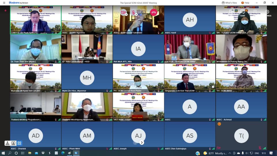 กรมประมง เข้าร่วมการประชุมระดับเจ้าหน้าที่อาวุโสของการประชุมรัฐมนตรีอาเซียนด้านการเกษตรและป่าไม้ กับเจ้าหน้าที่อาวุโสของจีน ญี่ปุ่น และสาธารณรัฐเกาหลี ครั้งที่ 20 สมัยพิเศษ (Special SOM - 20th AMAF Plus 3) และการประชุมระดับเจ้าหน้าที่อาวุโสของการประชุมรัฐมนตรีอาเซียนด้านการเกษตรและป่าไม้ กับเจ้าหน้าที่อาวุโสของสหพันธรัฐรัสเซีย ครั้งที่ 6 (6th ARSOMA)..คลิก