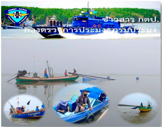 ออกปฏิบัติงานกิจกรรมป้องกันและแก้ไขการทำประมงผิดกฎหมาย(ควบคุมเฝ้าระวังการทำประมงในพื้นที่ทะเลชายฝั่ง)