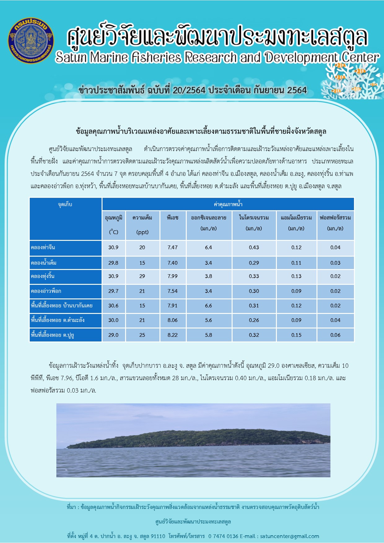ข่าวประชาสัมพันธ์ ฉบับที่ 20/2564..คลิก