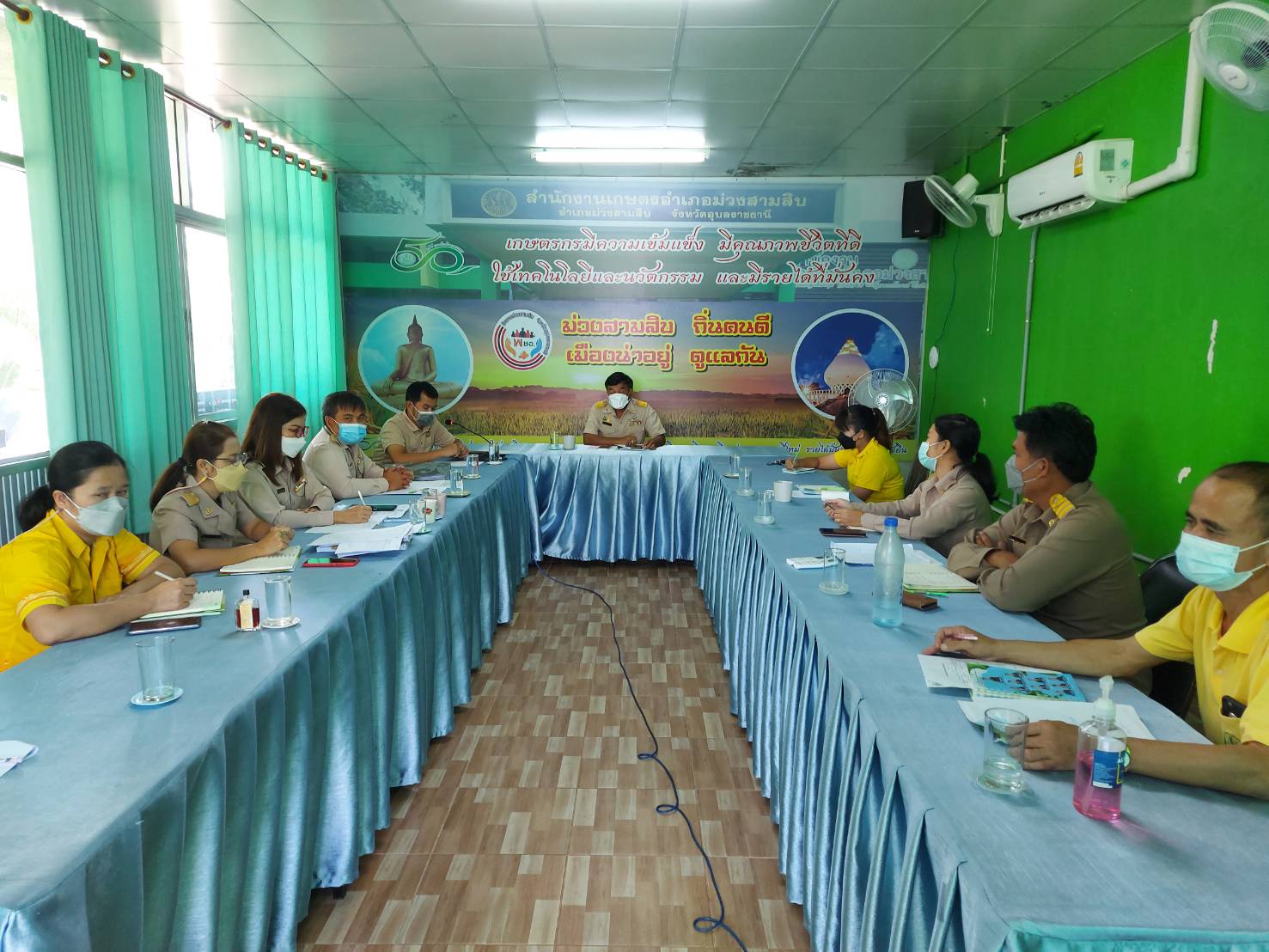 ประมงอำเภอม่วงสามสิบ ร่วมประชุมหารือแนวทางการให้ความช่วยเหลือเกษตรกรผู้ประสบอุกภัยด้านเกษตร(พืช ประมงและปศุสัตว์)..คลิก